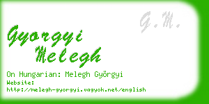 gyorgyi melegh business card